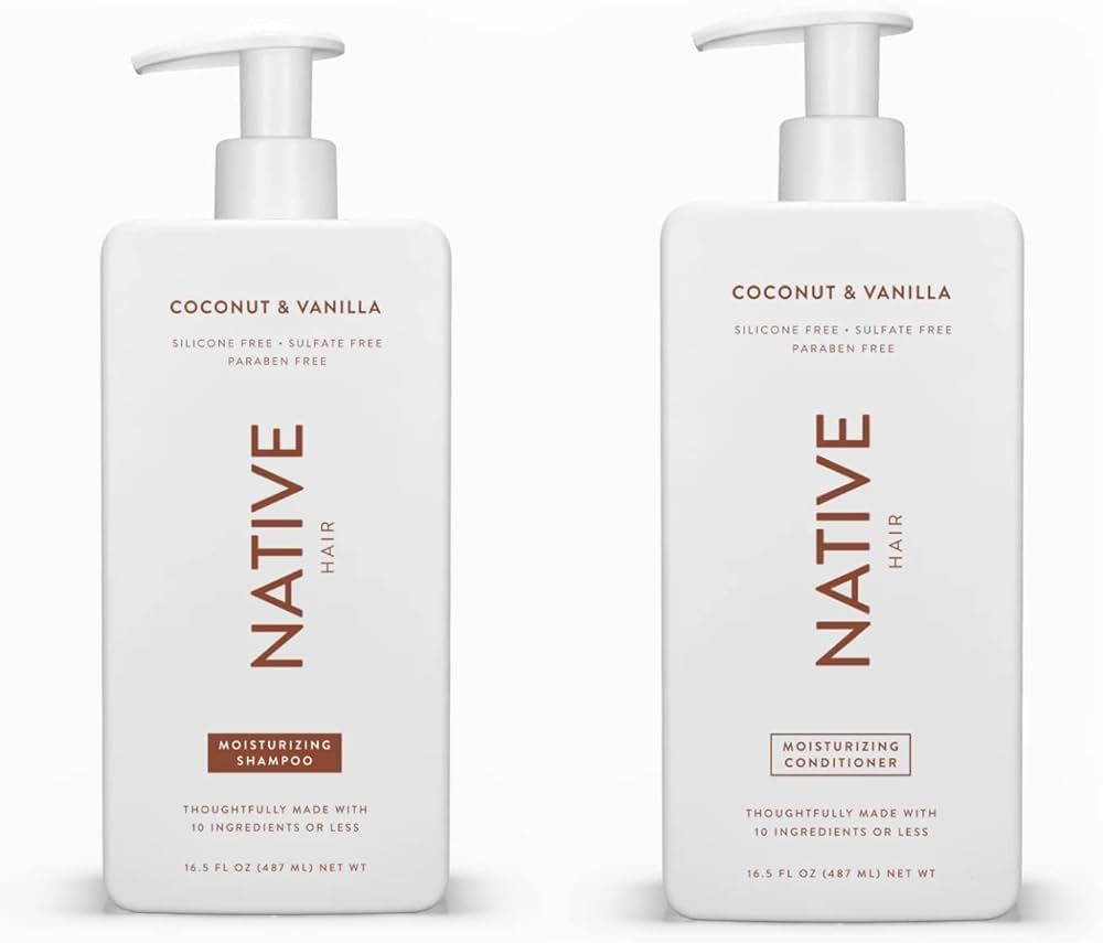 Native Shampoo and Conditioner Set | Sulfate Free, Paraben Free, Dye Free, with Naturally Derived... | Amazon (US)