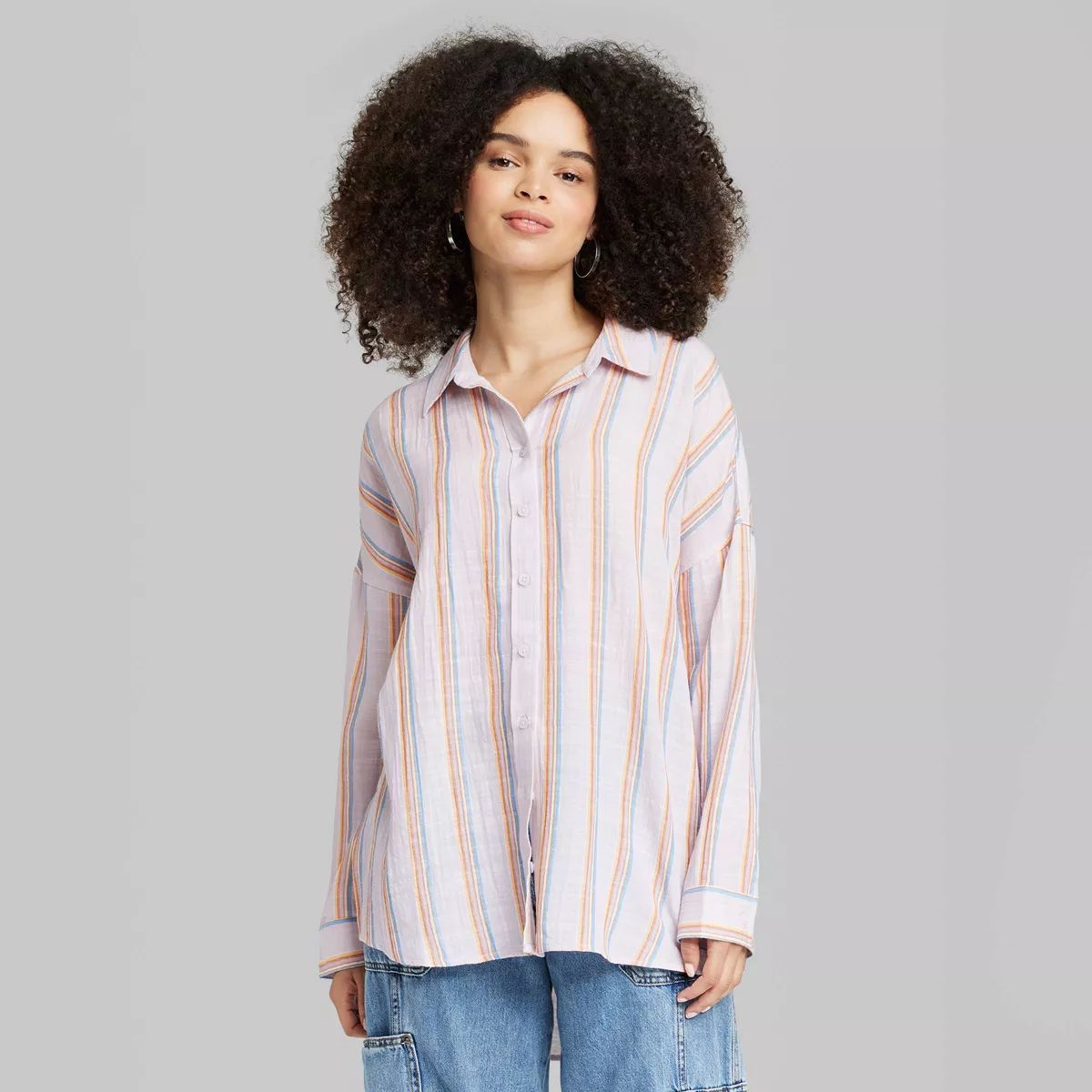 Women's Oversized Button-Down Shirt - Wild Fable™ | Target