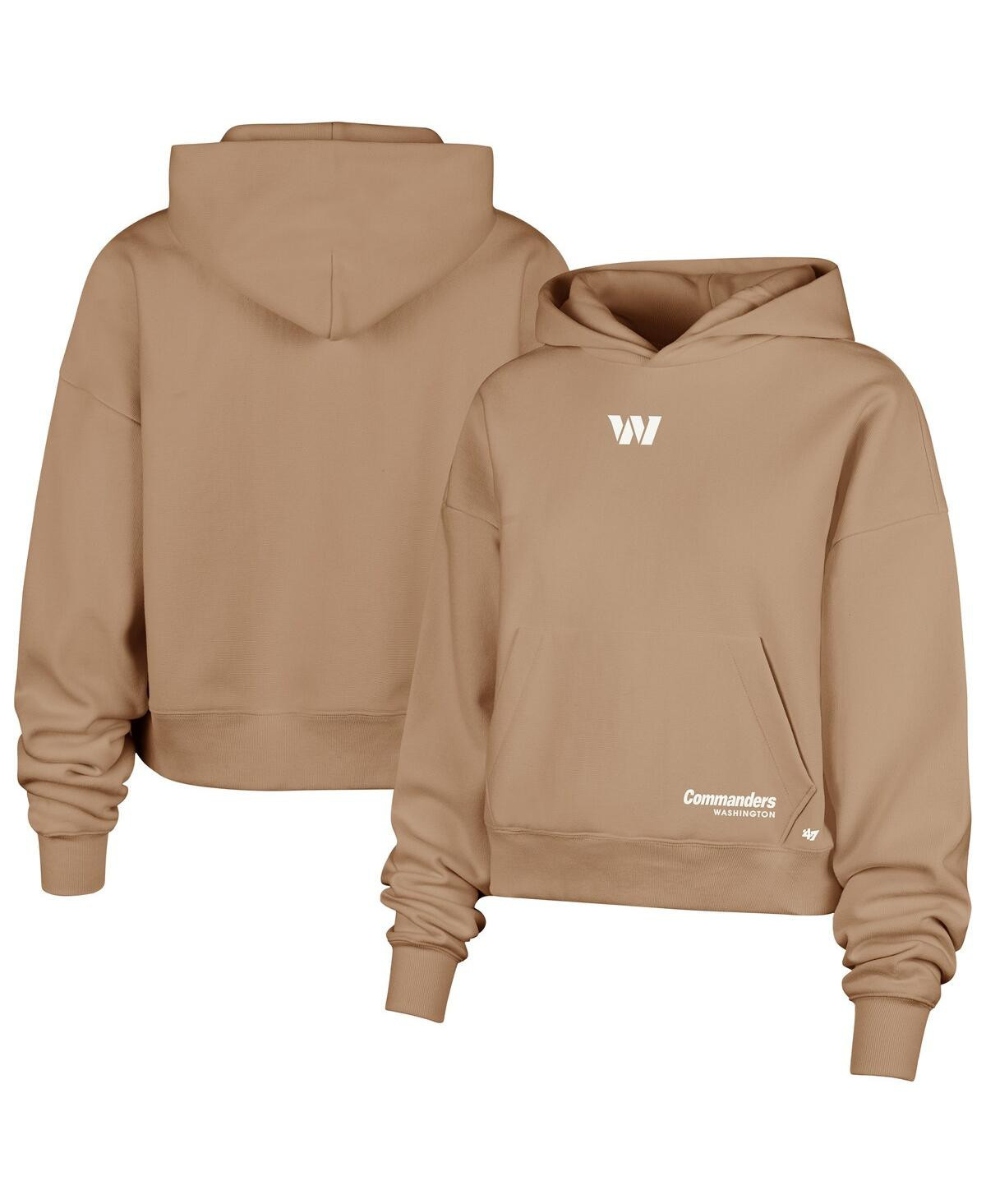 '47 Brand Women's Brown Washington Commanders Sue Foundation Portabella Hoodie Sweatshirt - Brown | Macy's