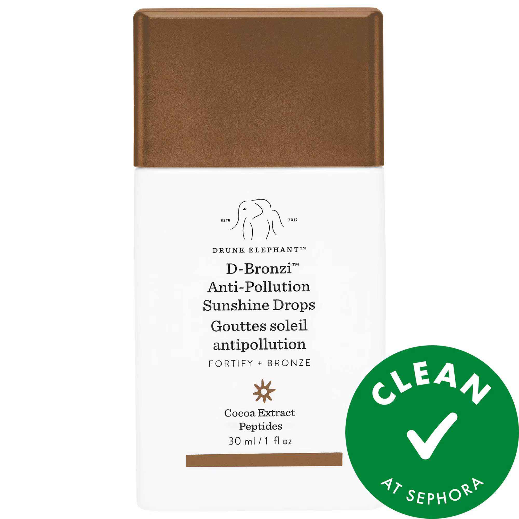 Drunk Elephant D-Bronzi Bronzing Drops with Peptides 1.0 oz/ 30 mL | Sephora (US)