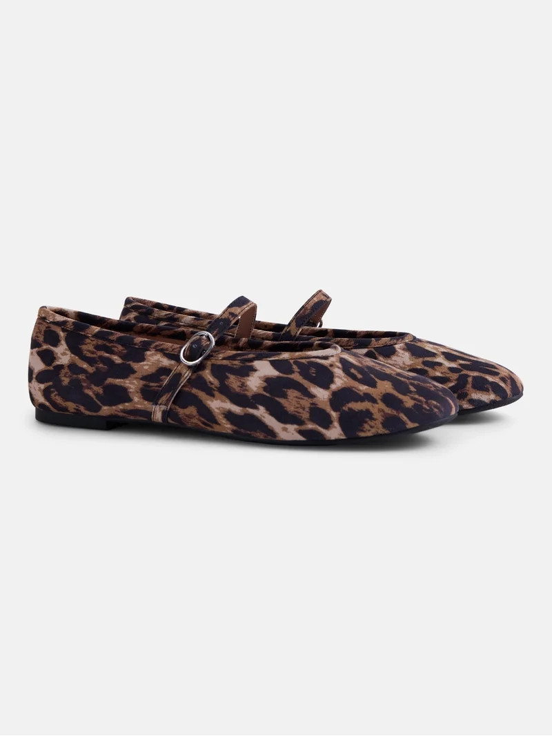 No Boundaries Women's Crinkle Mary Jane Flats | Walmart (US)