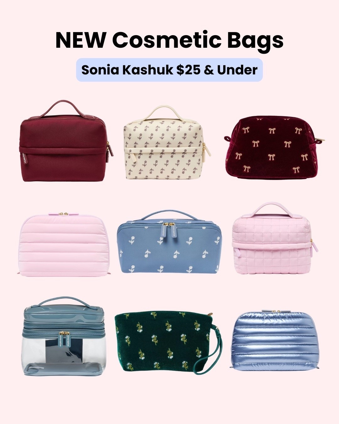 NEW Sonia Kashmiri Cosmetic Bags at Target! $25 and Under!