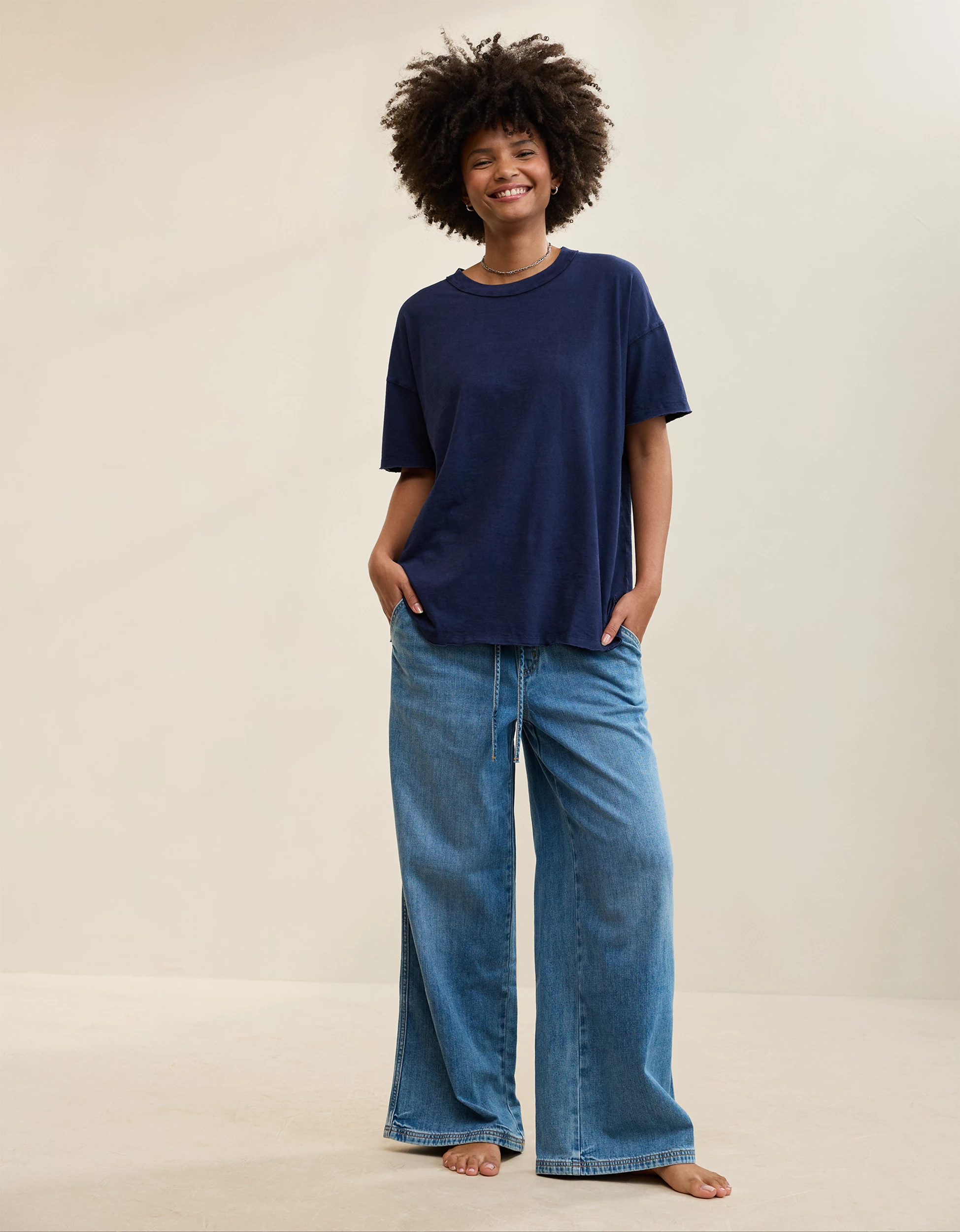 Aerie Oversized Crew Boyfriend T-Shirt | American Eagle Outfitters (US & CA)