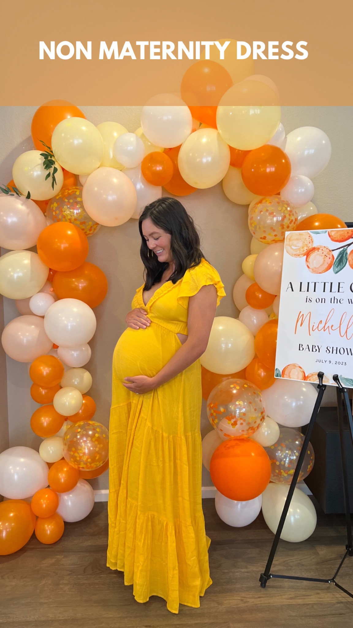 Yellow Baby Shower Dress