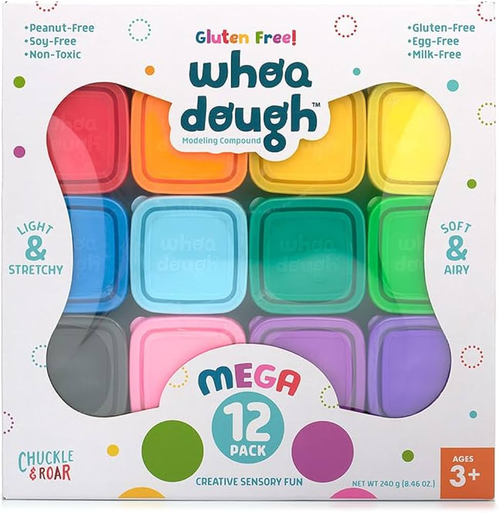 Chuckle & Roar - Whoa Dough Mega 12 Pack - Tactile Kids Dough - Fun Arts and Crafts Time for Pres... | Amazon (US)