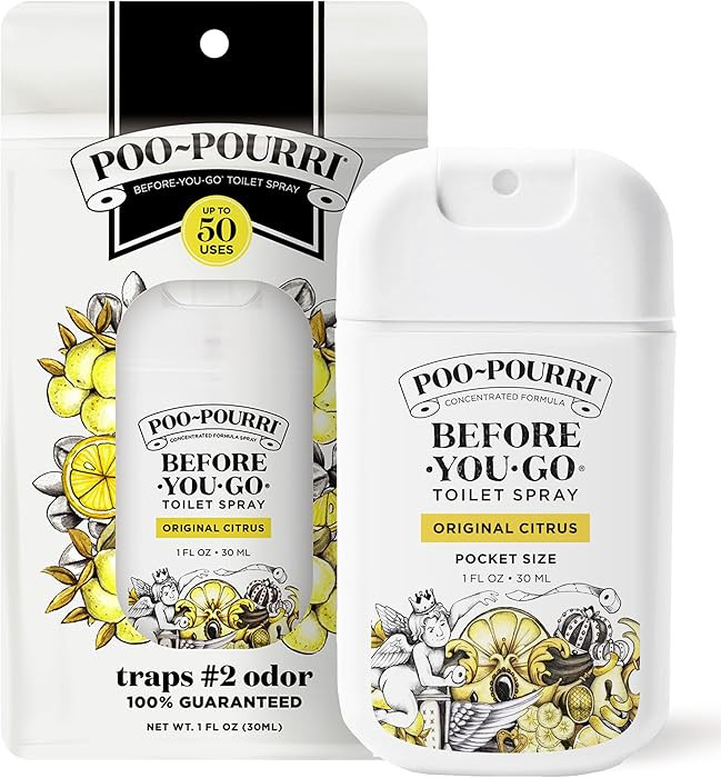 Poo-Pourri Before-You-Go Pocket Toilet Spray, Travel Essentials, Original Citrus, 1 Fl Oz, Up to ... | Amazon (US)