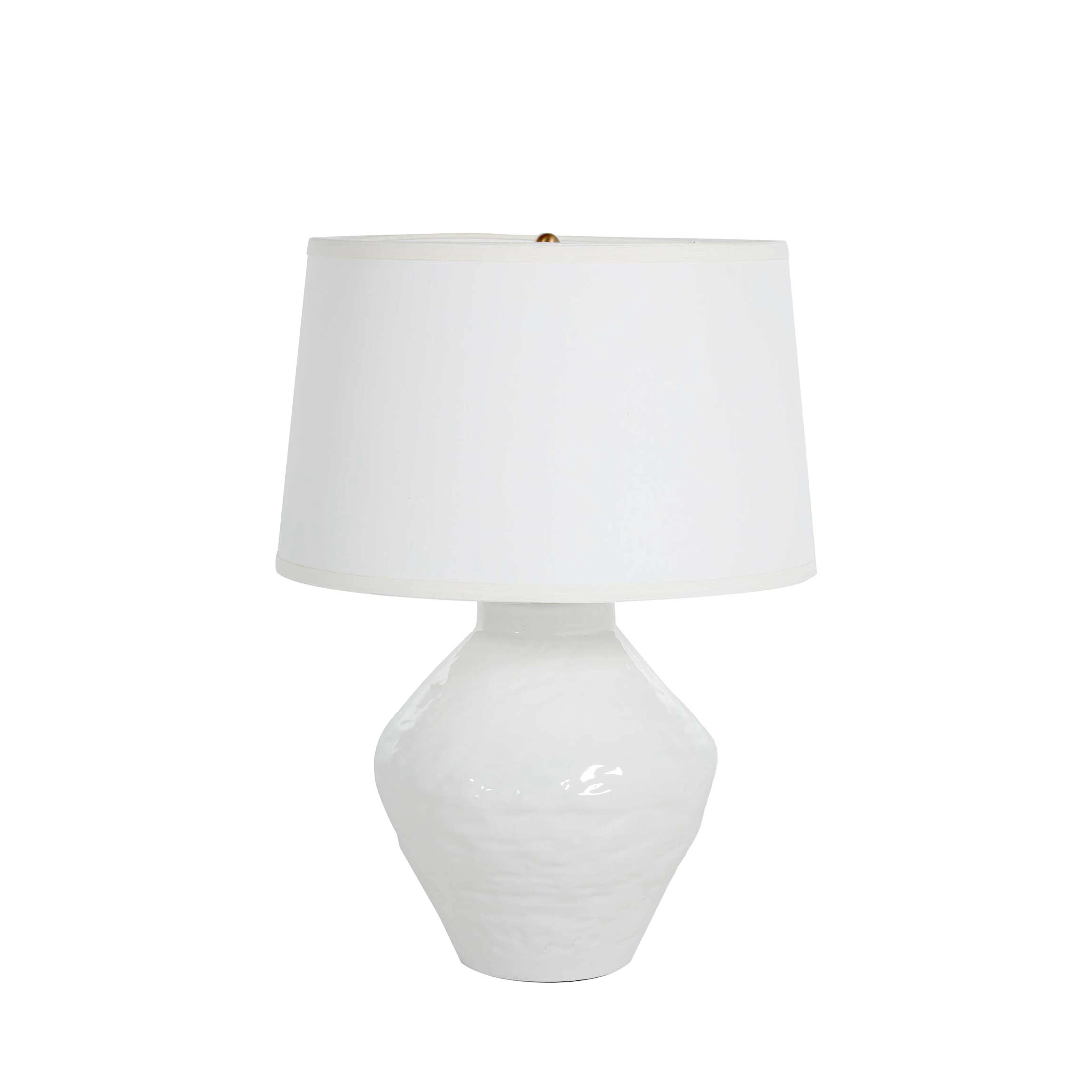 Osborn 26" Textured White/Antique Brass Table Lamp | Wayfair North America