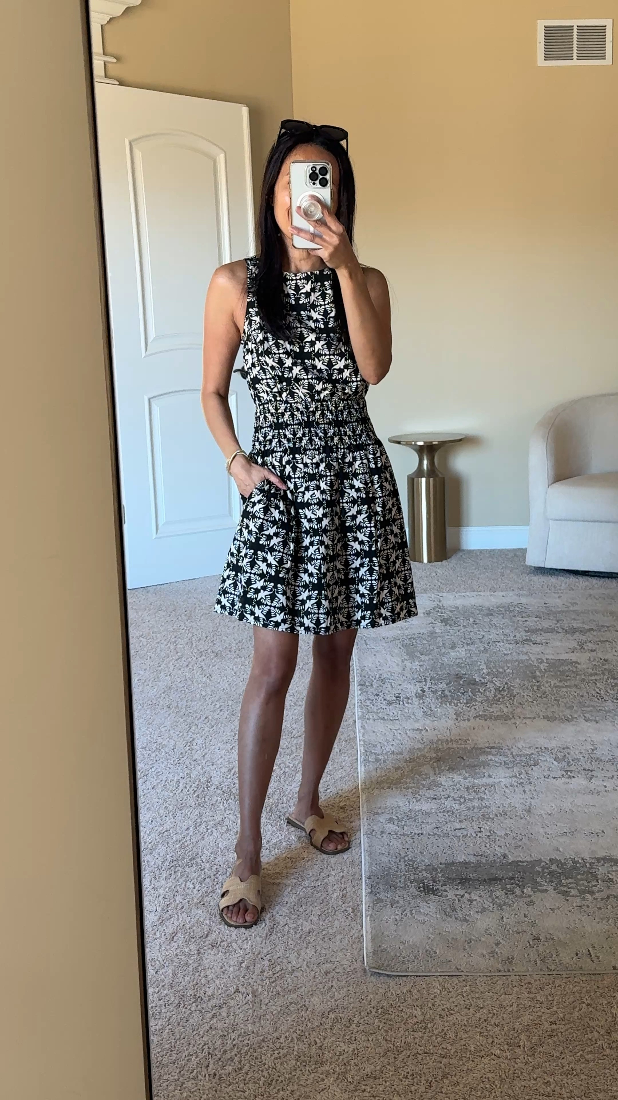 Vacation dresses at Target. 
Designs look like something you would see at Madewell. 
-Strapless maxi dress is a pretty effortless  chic style. True to size. Long for me with flat sandals at about 5’4. $30. 
-Shorter dress has a nice print. Comes in multiple colors. True to size, but ran big for me on top. $25. 
-Spring and Summer woven bag has a shoulder and a crossbody strap. 
-Look for less sunglasses around $15. 
-Woven look slide sandals. True to size. $20. 
-Charm necklace with a palm tree charm. 
-Mixed metals stretch bracelets. 


#LTKOver40 #LTKTravel #LTKFindsUnder50