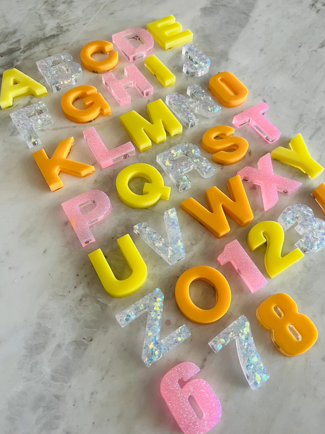 Custom Alphabet Magnets, Fridge Magnets, Resin Magnets, Toddler Learning Tools, Sensory Play, Tod... | Etsy (US)