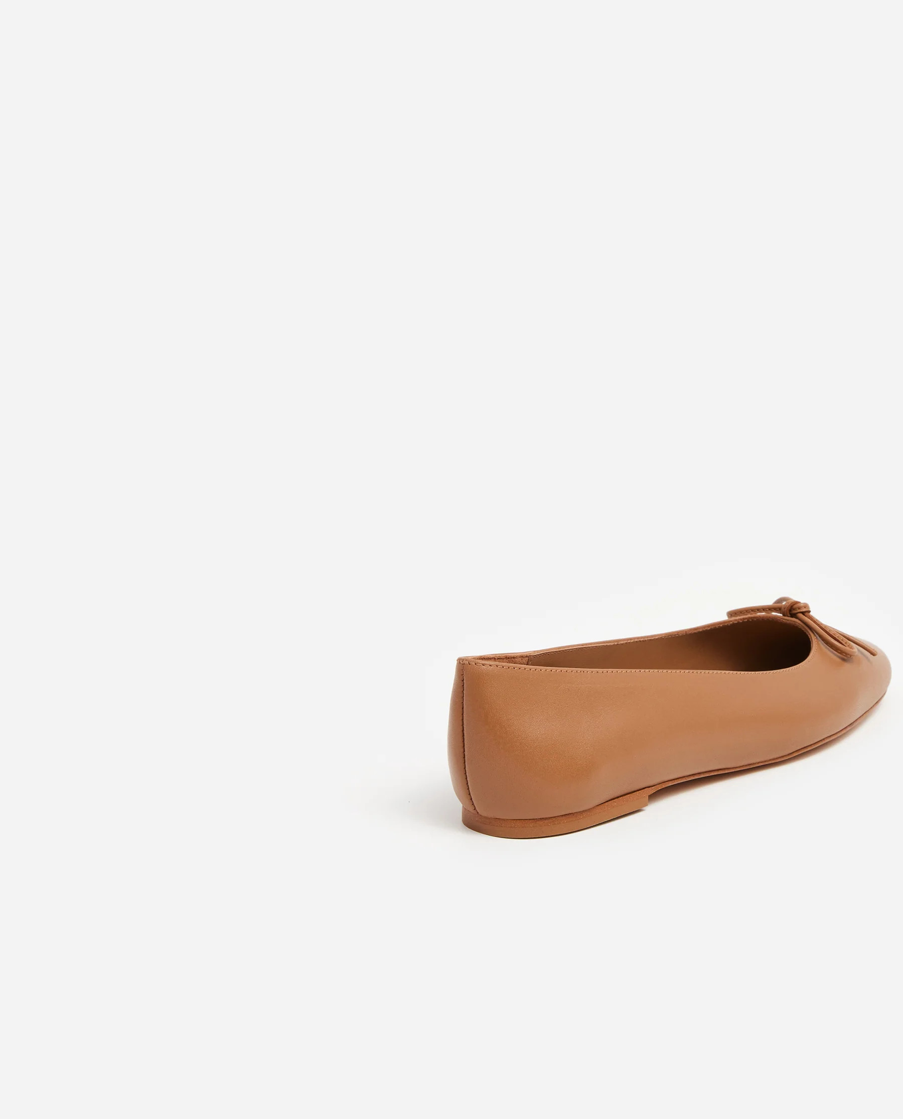 Bodil Leather Cognac Ballet Flats | Flattered