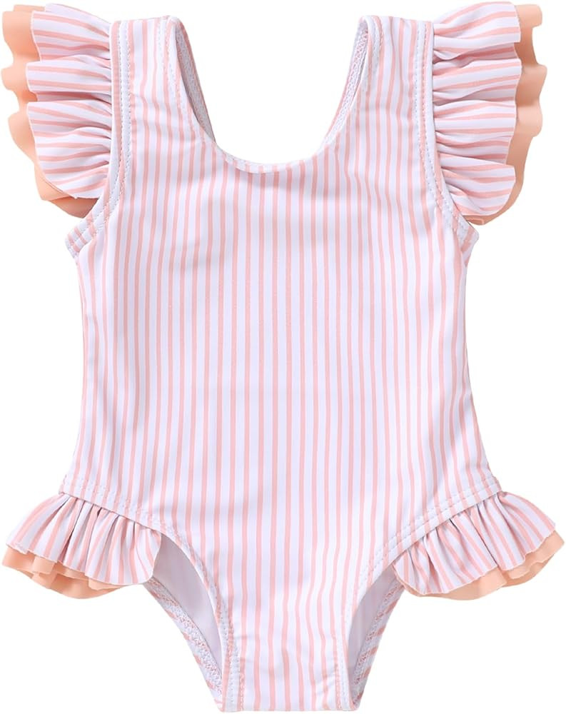 YOUNGER TREE Toddler Baby Girls Swimsuit Infant One Piece Bathing Suits Cute Dinosaur Beach Wear ... | Amazon (US)