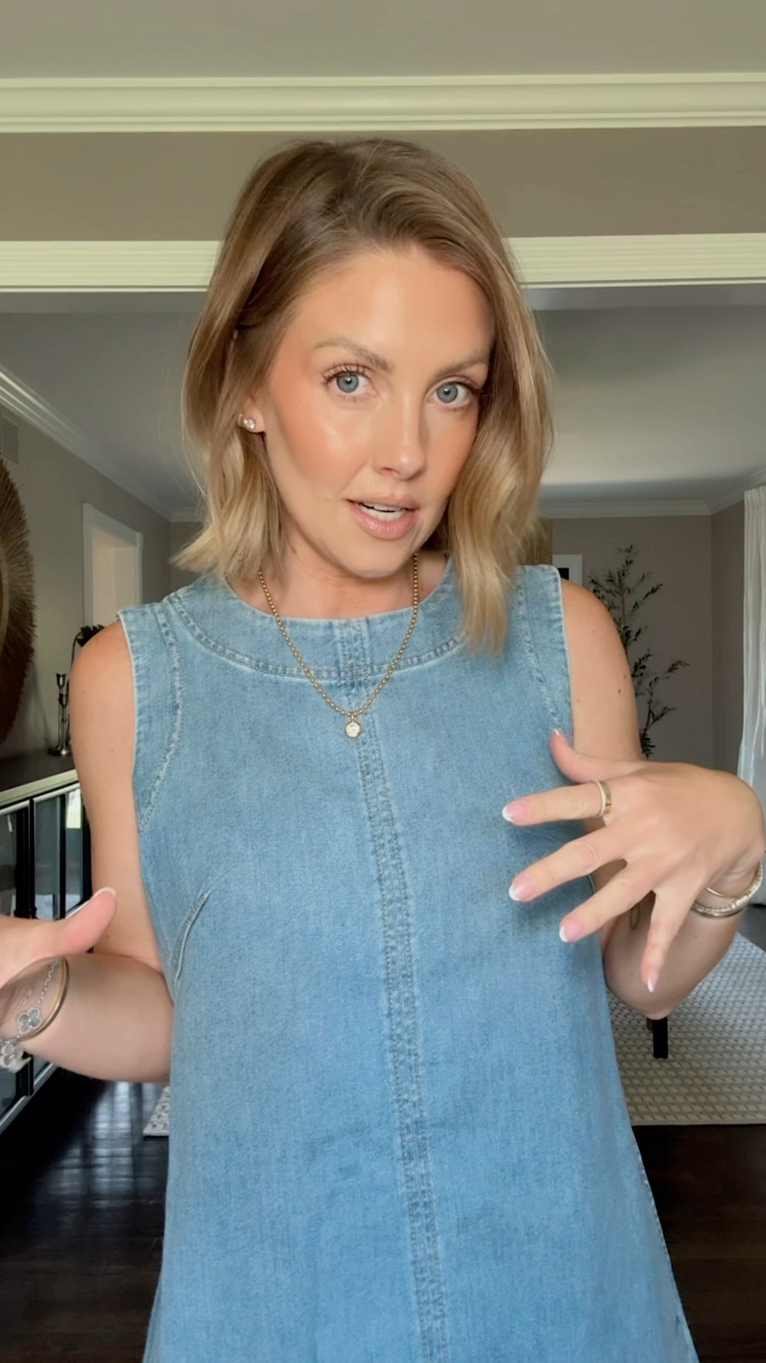 The lightweight denim you need for summer 🙌🏼 I went true to size with the extra small and everything! New customers can use code ALMOSTREADYXSPANX for 15% off!

 @Spanx  #SpanxPartner

#LTKOver40 #LTKootd #LTKPetite