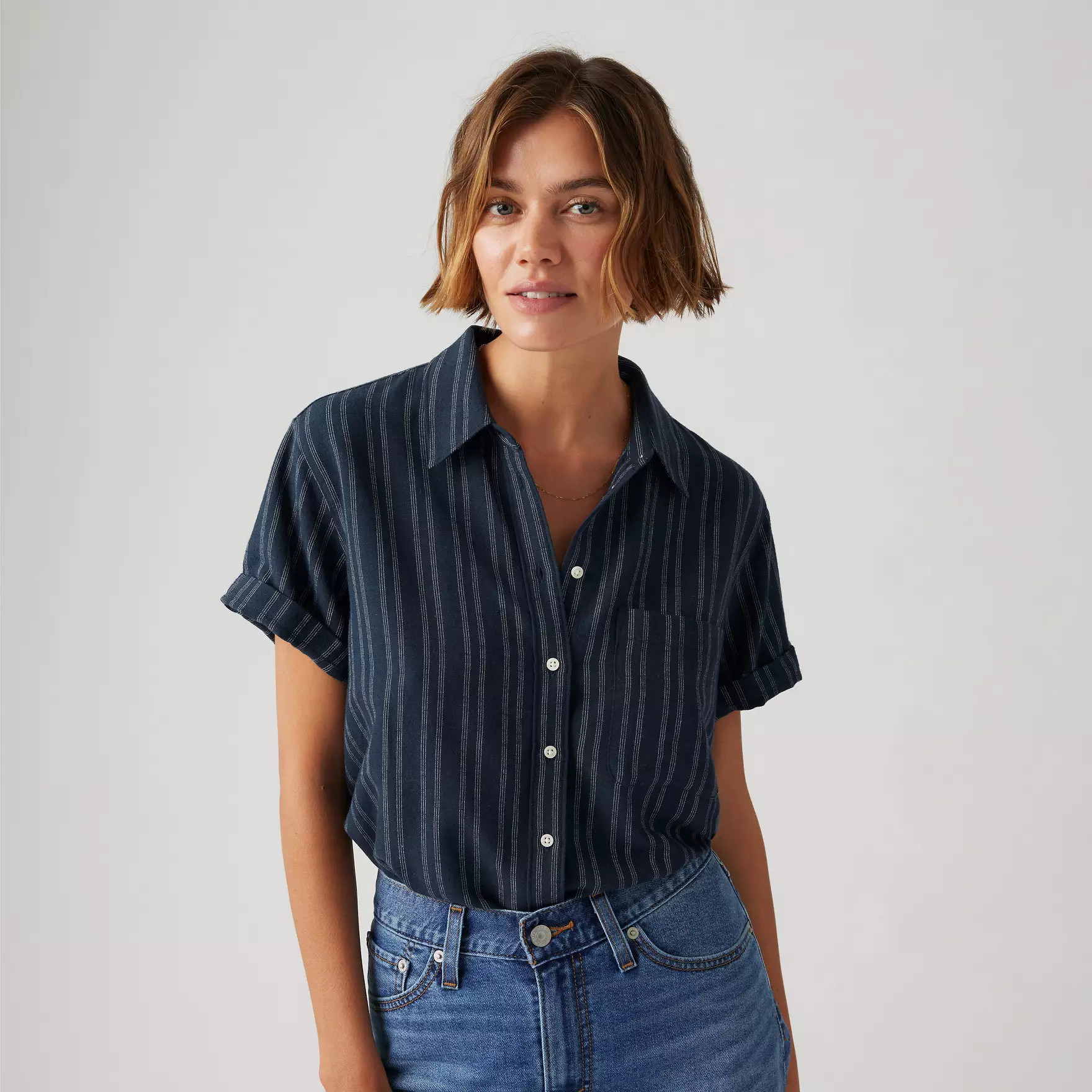 Darlene Linen Blend Short Sleeve Shirt | Levi's US
