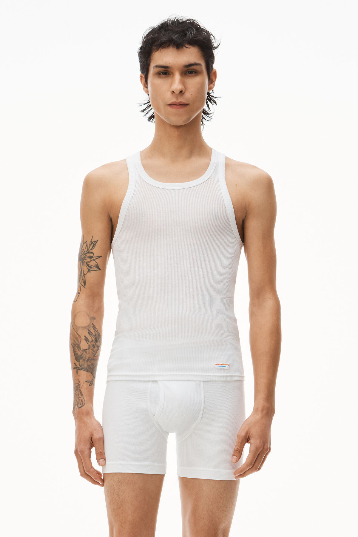 Men's Tank in Ribbed Cotton Jersey | Alexander Wang