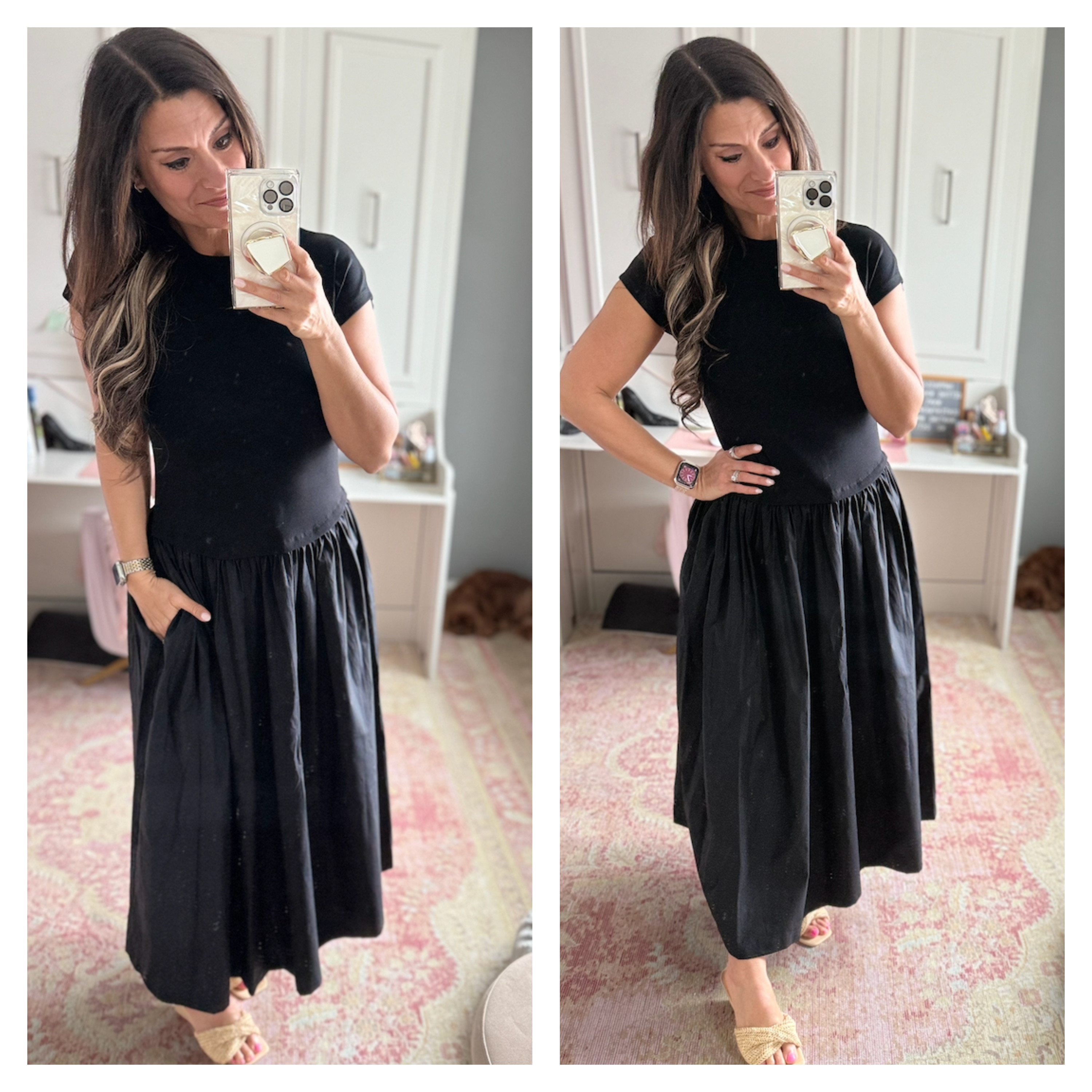  Black dress from @walmart

 