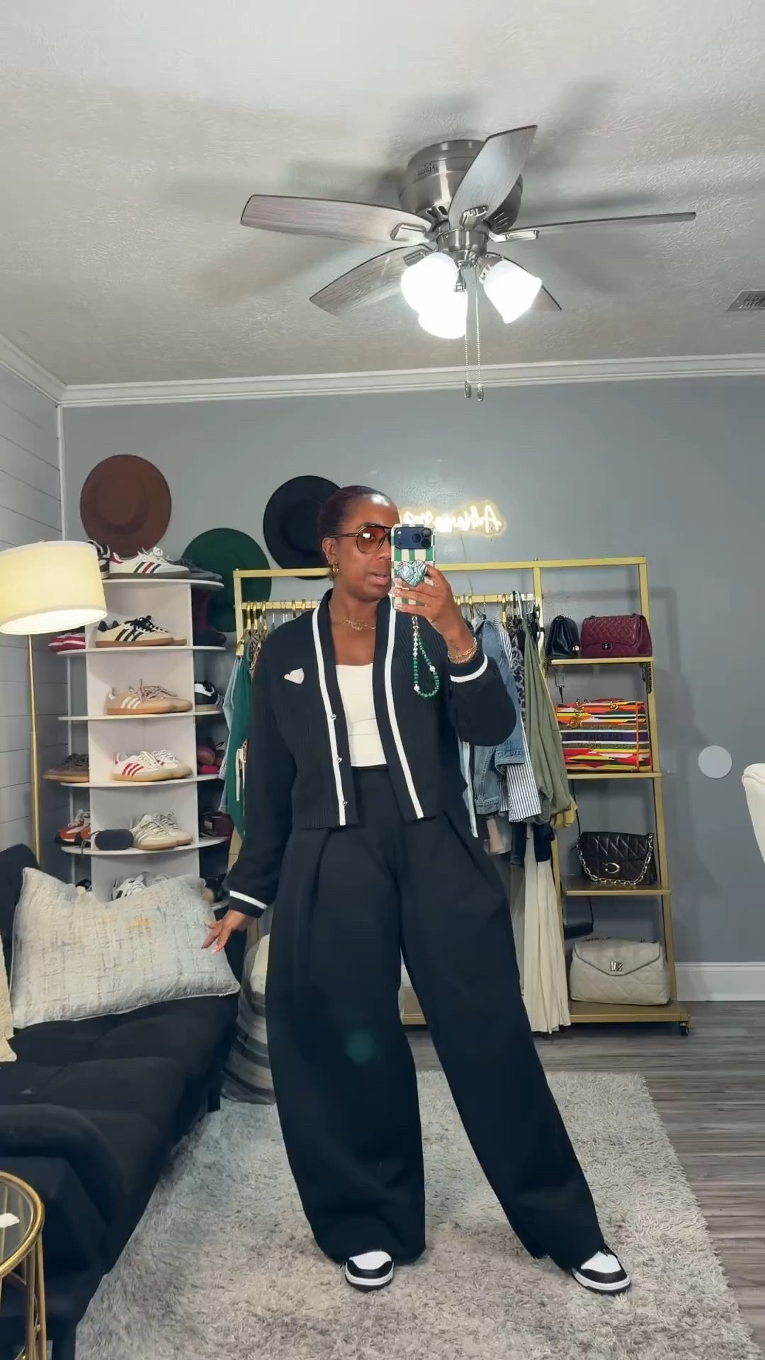 Saturday = soft life errands 🤎✨  
Running around grabbing last-minute vacay finds, stopping for a cute breakfast, and just taking my time because… why rush?  

Comfy, chic, and put together enough to bump into somebody you know 😌  
This is my kind of weekend uniform — easy layers, relaxed fit, and still giving style.

SIZING REFERENCE/stats- 5’5”, 165 lbs, size 10

#ootd #weekendstyle #errandoutfit #comfychic #casualstyle #over40style #momstyle #everydayoutfit #airportstyle #traveloutfit #styleover40 #effortlessstyle #amazonfashion #walmartfashion #chiccasual 