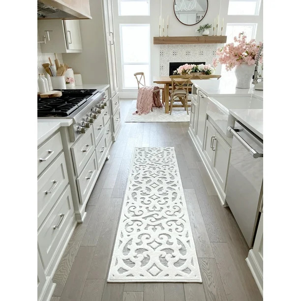 My Texas House Irongate, Transitional, Damask, Woven Runner Rug, 1'11" x 7'6" | Walmart (US)