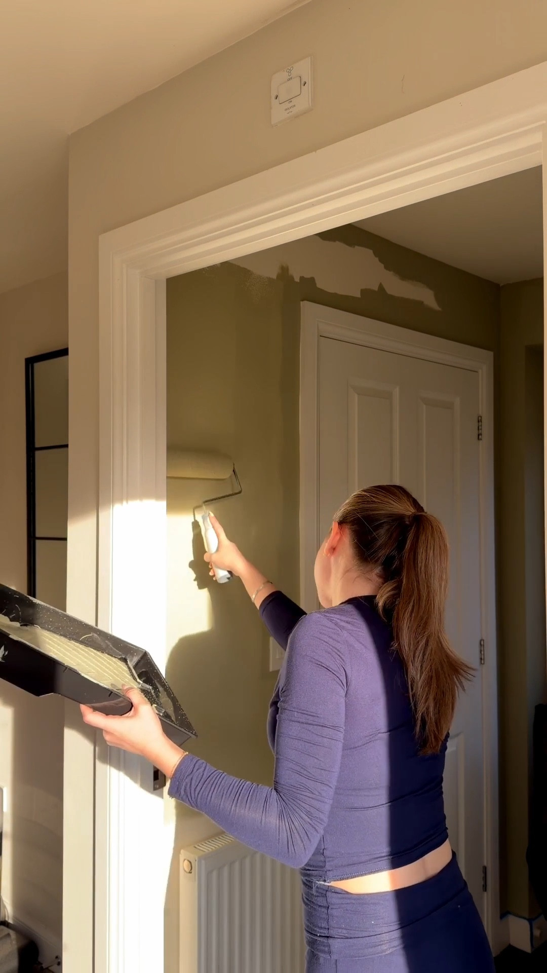 The start of our utility transformation!!🫒🥹🧺🔨 

Home decor
Home improvements 
Overtly olive dulux 
Dulux paint 
Olive paint 
Green decor

#LTKuk #LTKhome #LTKfamily