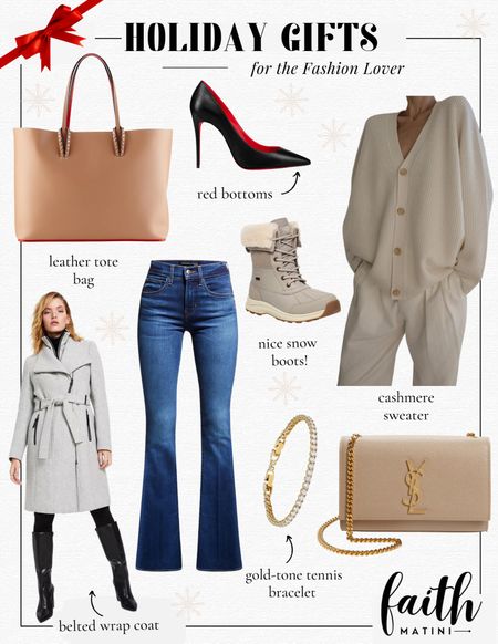Holiday gifts for the fashion lover


Red bottom pumps, gold bracelet, gifts for the fashion lover, belted wrap coat, snow boots, cashmere sweater, leather tote bag, Neiman Marcus, Macys, Saint Laurent bag 

#LTKstyletip #LTKGiftGuide #LTKHoliday