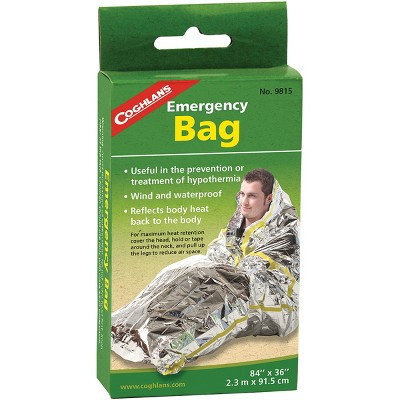 Coghlan's Emergency Bag, Wind & Waterproof, Camping Survival Heat Retention | Target