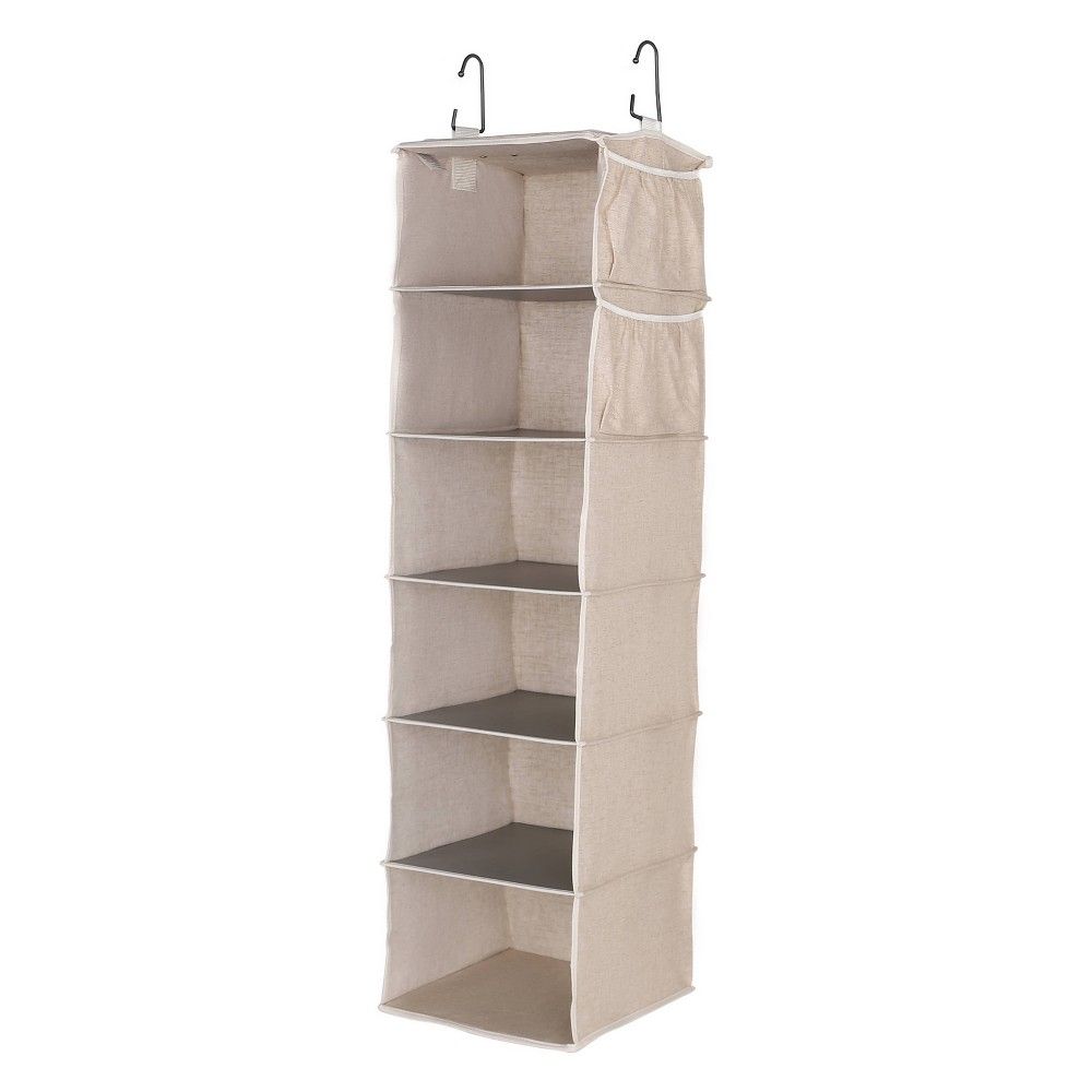 StorageWorks 6-Shelf Hanging Closet Organizer in Sandstone | Target