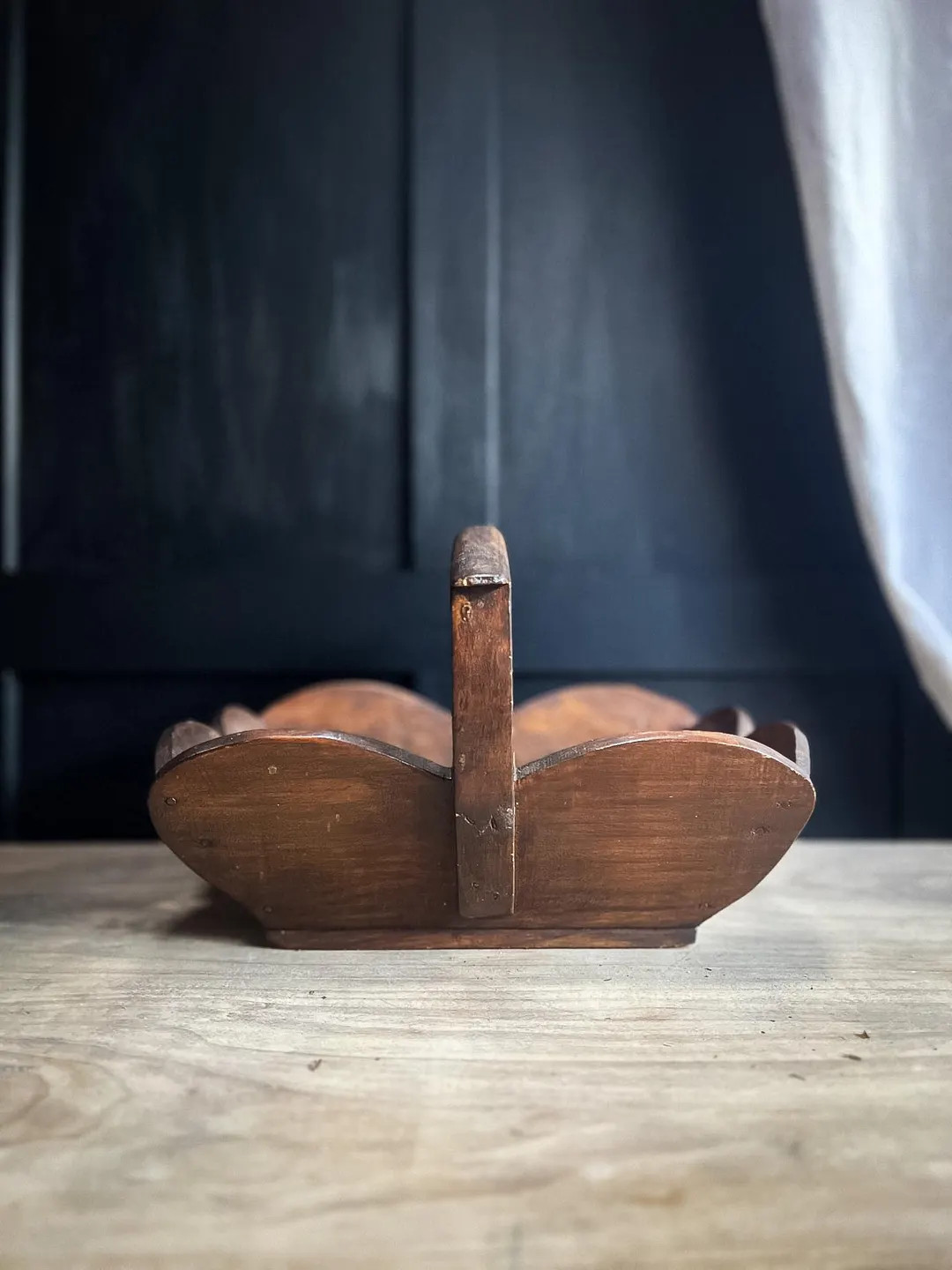 Cutlery Tray Wooden Basket With Handle - French Farmhouse - Etsy | Etsy (Global)