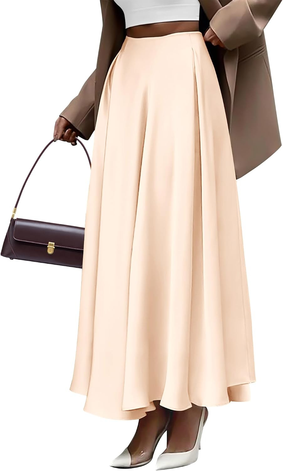 BTFBM Satin Maxi Skirts for Women Fall 2026 | Amazon (US)