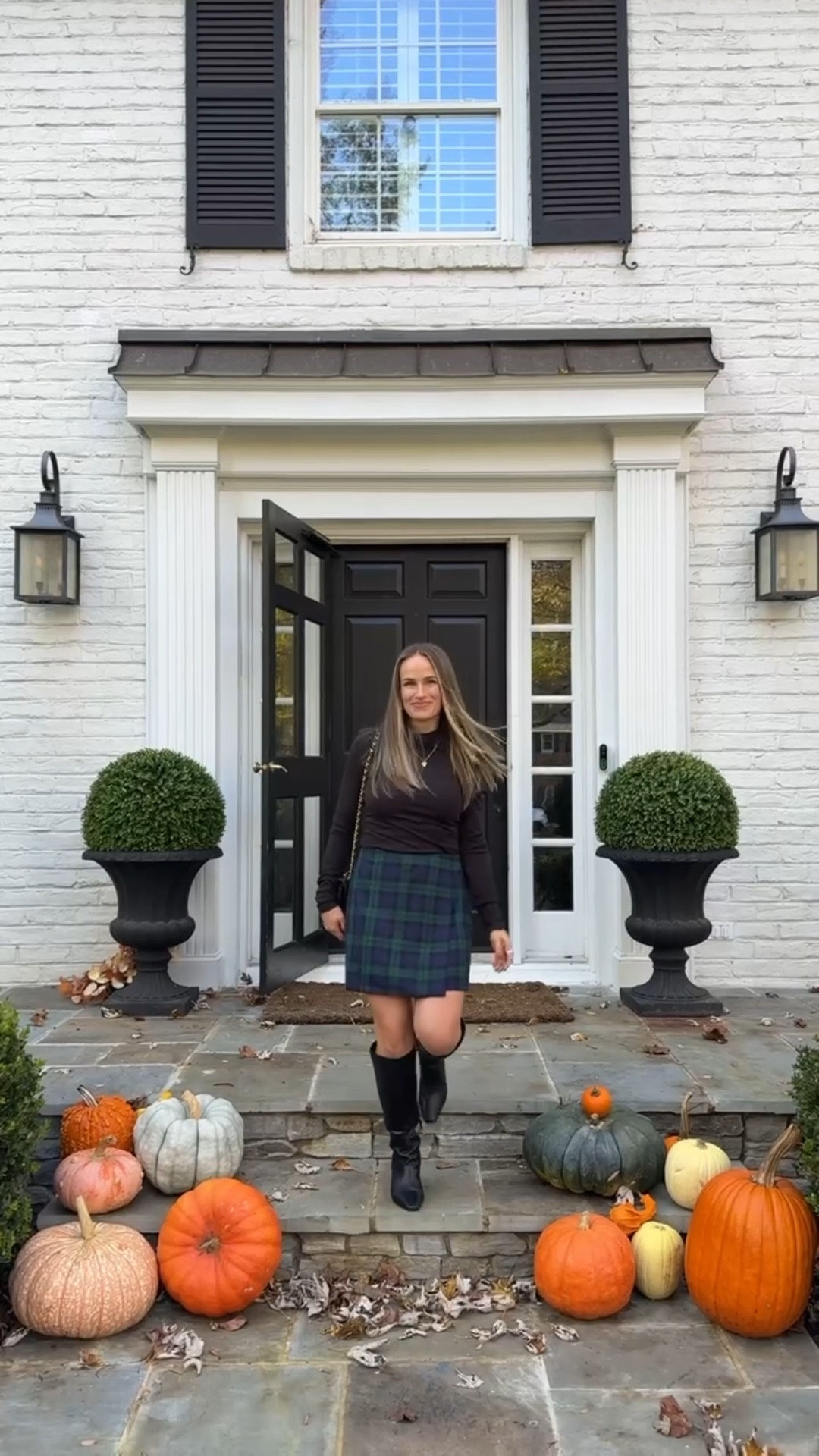 Thanksgiving outfit
Black turtleneck 
Plaid mini skirt 
Black knee-high boots 

#LTKSeasonal #LTKStyleTip #LTKHoliday