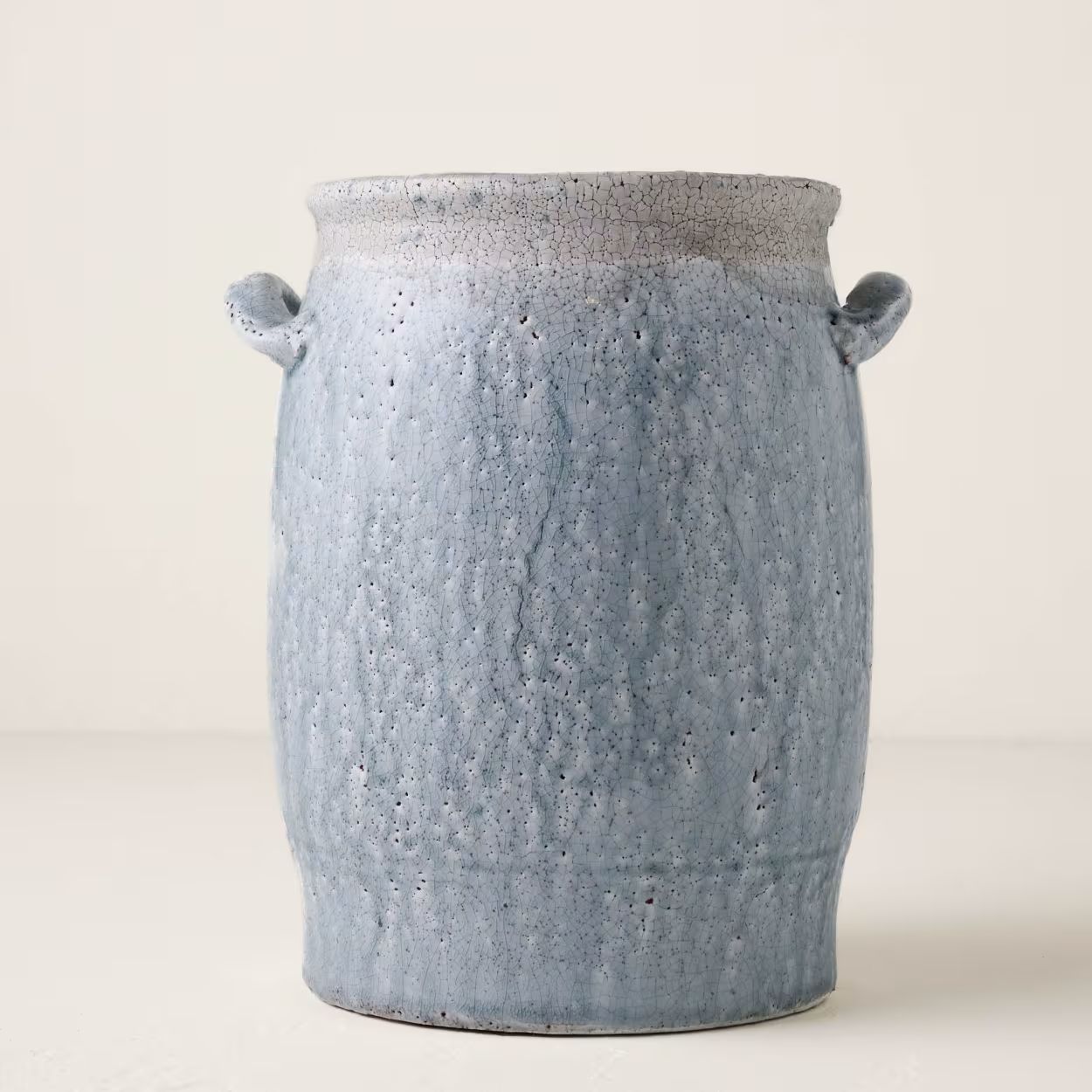 Light Blue Crackle Handled Vase | Magnolia