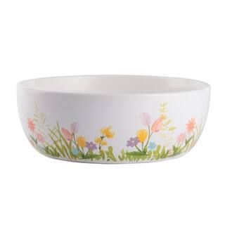 10" White Flower Ceramic Bowl by Celebrate It™ | Michaels | Michaels Stores