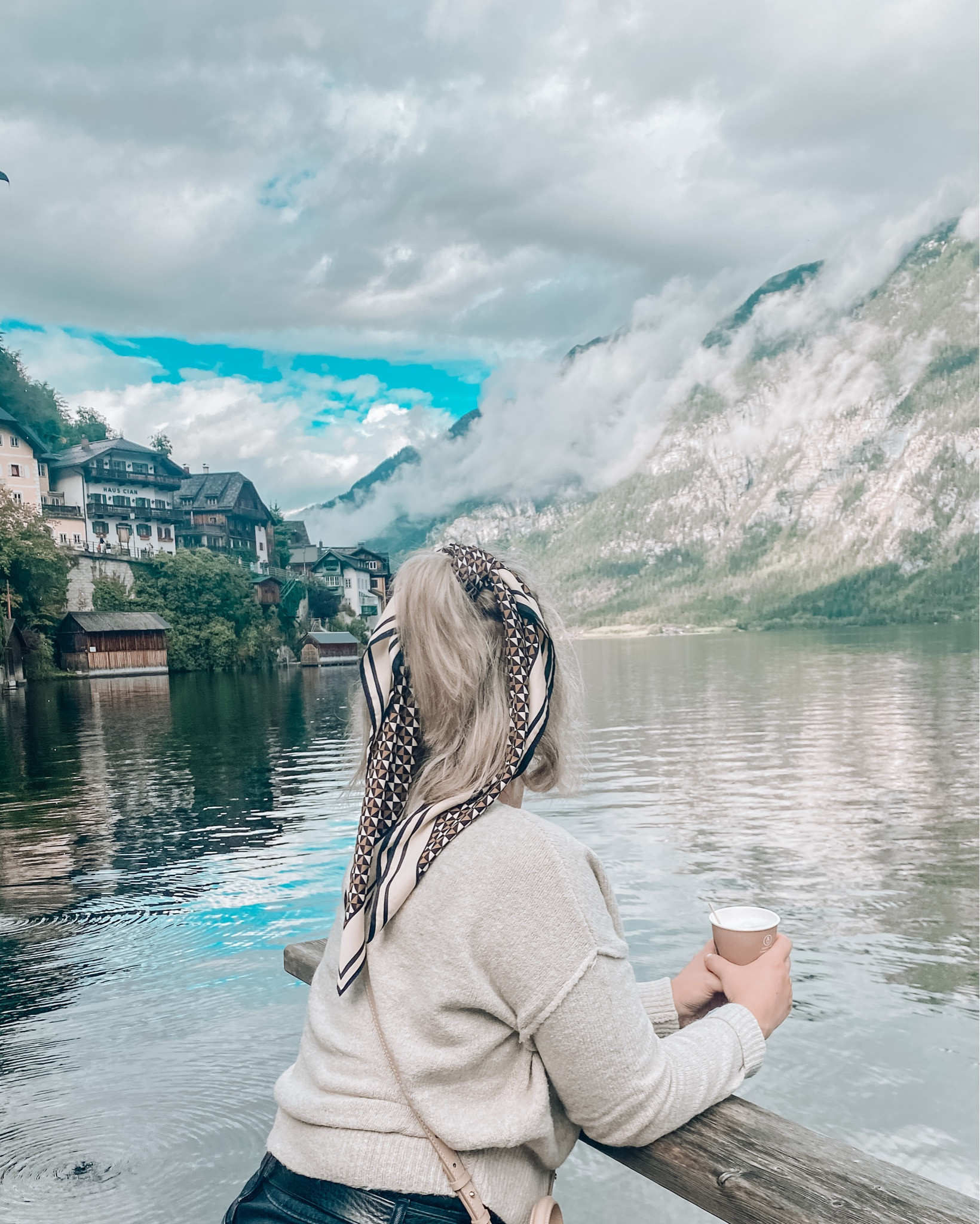 Hallstatt, Austria. What to wear on Europe walking tour, chic outfit for Austrian village, cute outfit for Vienna, rainy day tour outfit.

#LTKSeasonal #LTKtravel #LTKstyletip