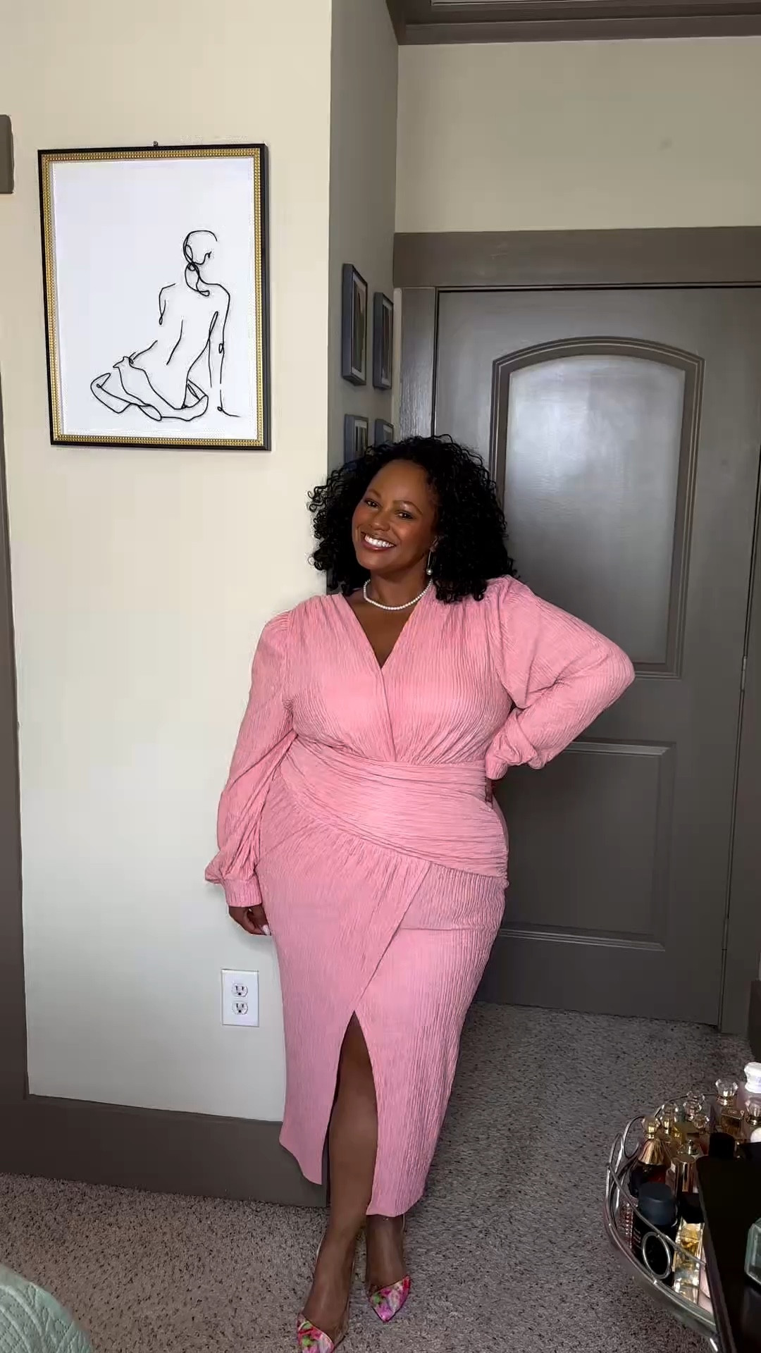 The perfect spring pink dress for curves! 

#LTKgrwm #LTKPlusSize #LTKMidsize