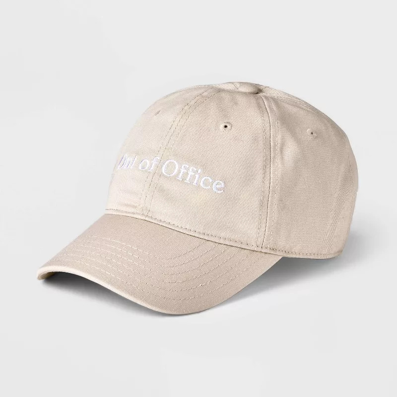 Out of Office Baseball Hat - Beige | Target