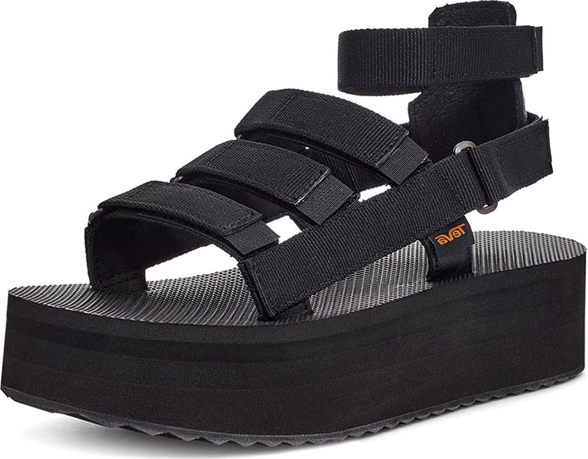 Teva Women's Flatform Mevia Adjustable Quick-Drying Casual Sandals Flat | Amazon (US)