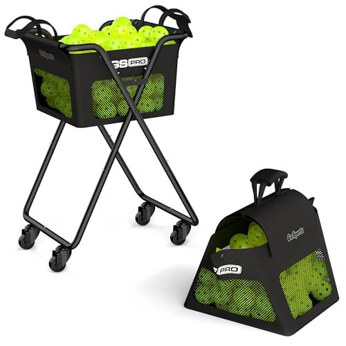 GoSports Pickleball and Tennis Ball Caddy with Wheels - Portable Cart Includes 72 USAPA Regulation Pickleballs | Amazon (US)