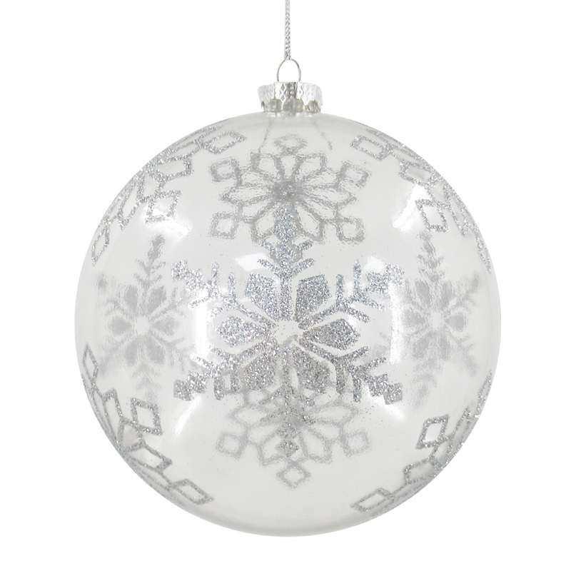 Clear Snowflake Ornament, 5.9" | At Home