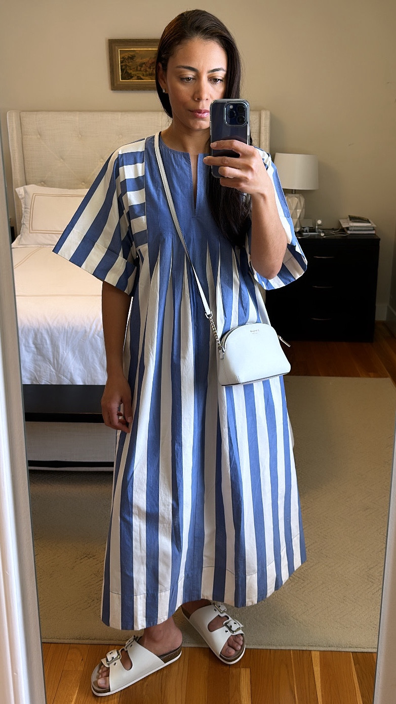 This is the perfect summer dress. The denim blue with ivory stripes makes it so fun. It’s on a major sale right now!

#LTKover40 #LTKSeasonal #LTKsalealert