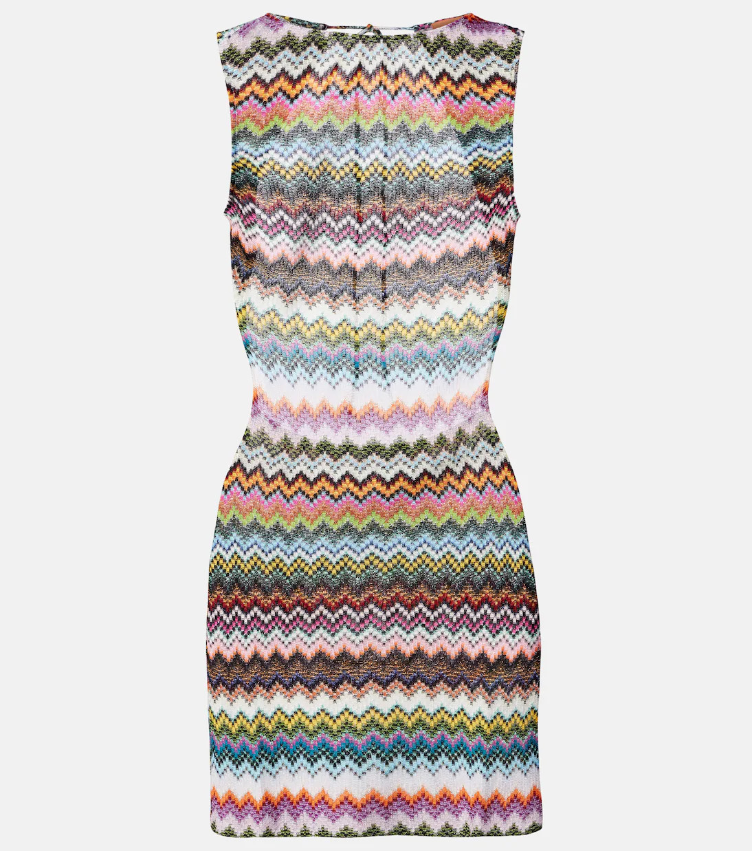 Zigzag open-back lamé minidress | Mytheresa (US/CA)