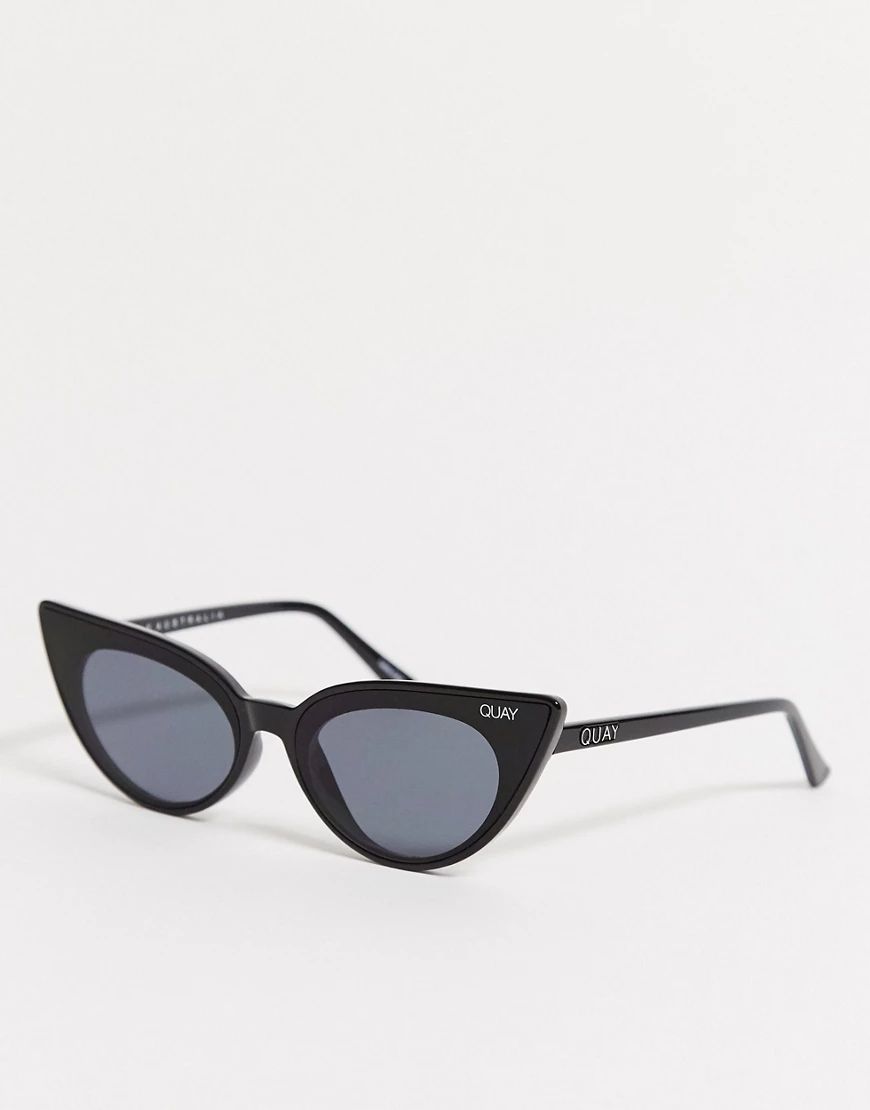Quay Cat Eye All Over Black Sunglasses | ASOS (Global)
