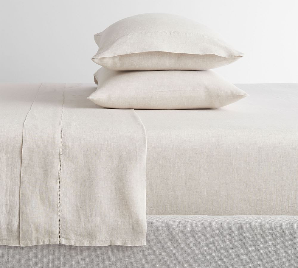 Signature Belgian Flax Linen Sheet Set | Pottery Barn (US)