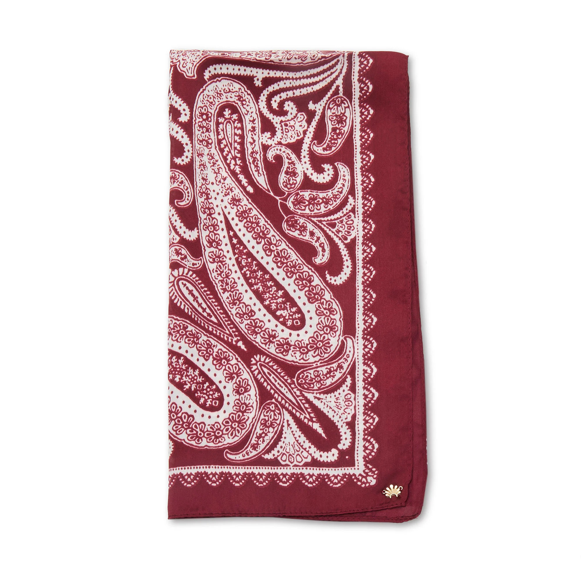 MERLOT PAISLEY SQUARE SCARF | LELE SADOUGHI