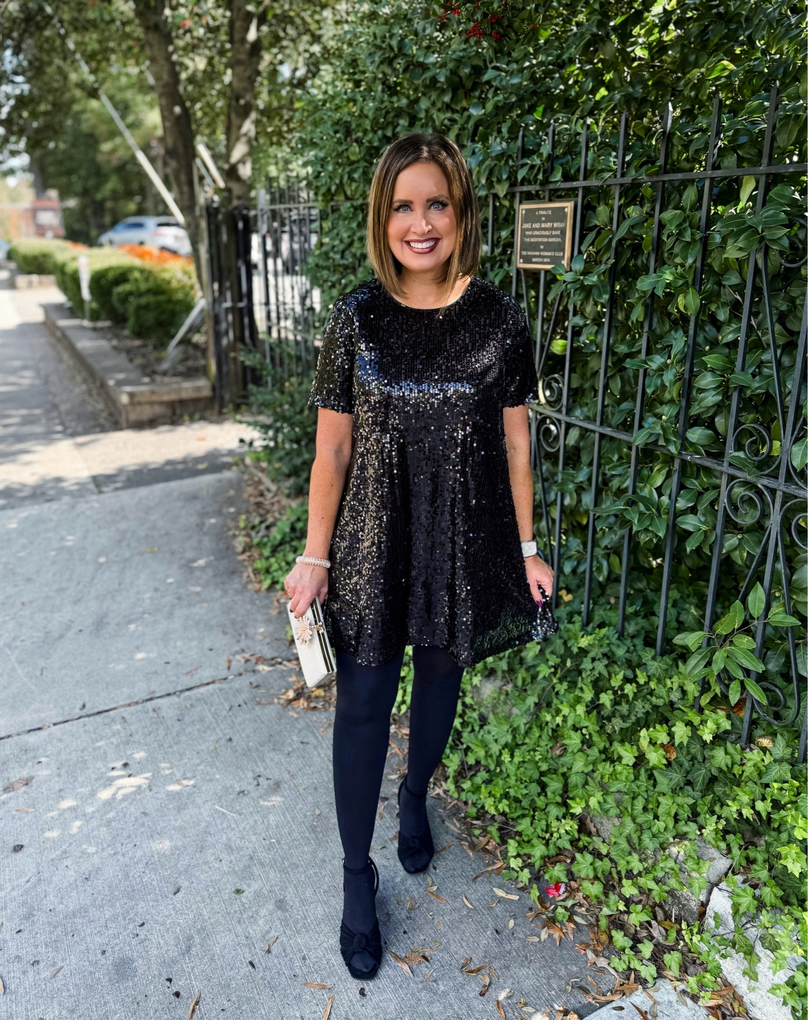 Avara Sequin party dress 
Roomy fit - in a small - it’s a mini dress (hits about 4 inches above my knees) 

Use code LAURA15 to save through 11/4

#LTKOver40 #LTKParties #LTKHoliday