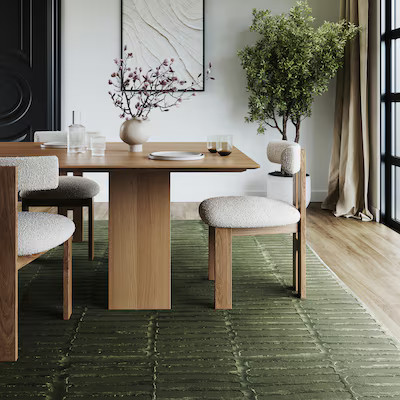 nuLOOM Kailani Geometric Machine Washable 9ft. x 12ft. Green Area Rug | Lowe's