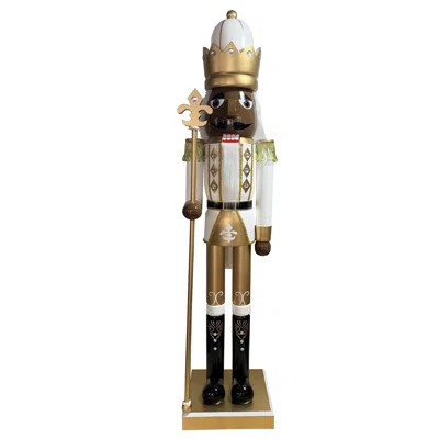 60" Black Ivory & Gold King Nutcracker | Wayfair North America