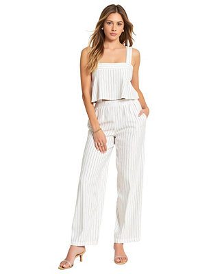 Women's Striped Open Back Two-Piece Set | Macy's