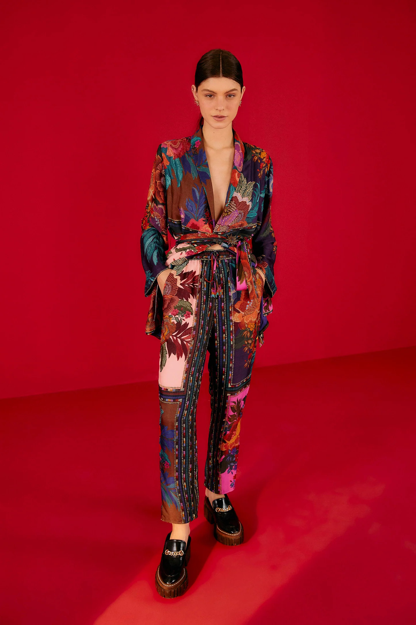 Flower Scarves Lenzing™ Ecovero™ Viscose Pants | FarmRio (US)