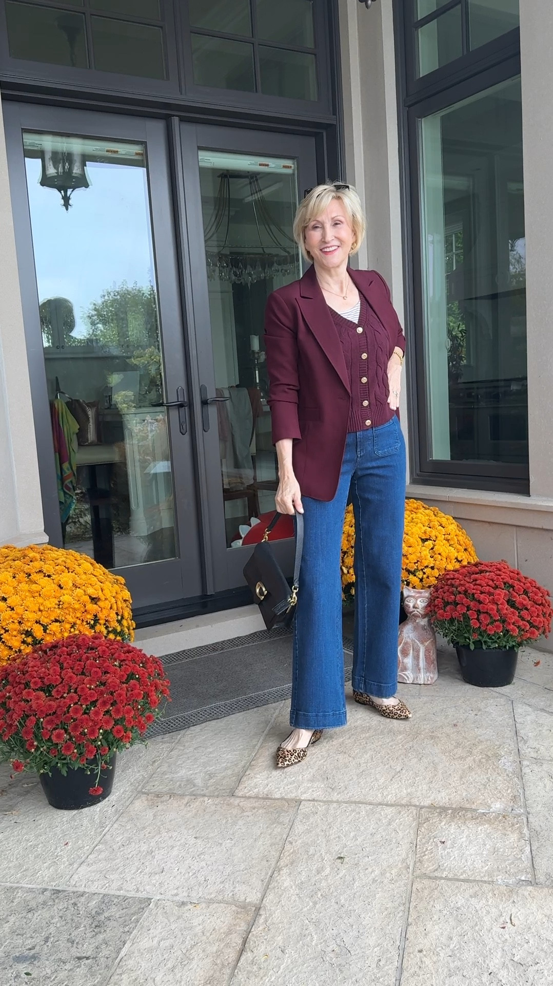 Burgundy! The color of the season and a firm favorite of mine! If you have never tried a knitted sweater vest then this is the season to try one. They are warm, cozy and the perfect layering piece. 
❤️Scroll down to shop & follow for more

#talbots #ad #burgundy #sweatervest #widelegpants #winterlook #over50style #over50andfabulous 

#LTKSeasonal #LTKVideo #LTKOver40
