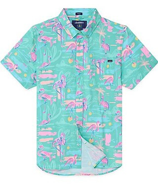 Chubbies Coordinating Short Sleeve Woven Flamingo Shirt - S | Dillard's