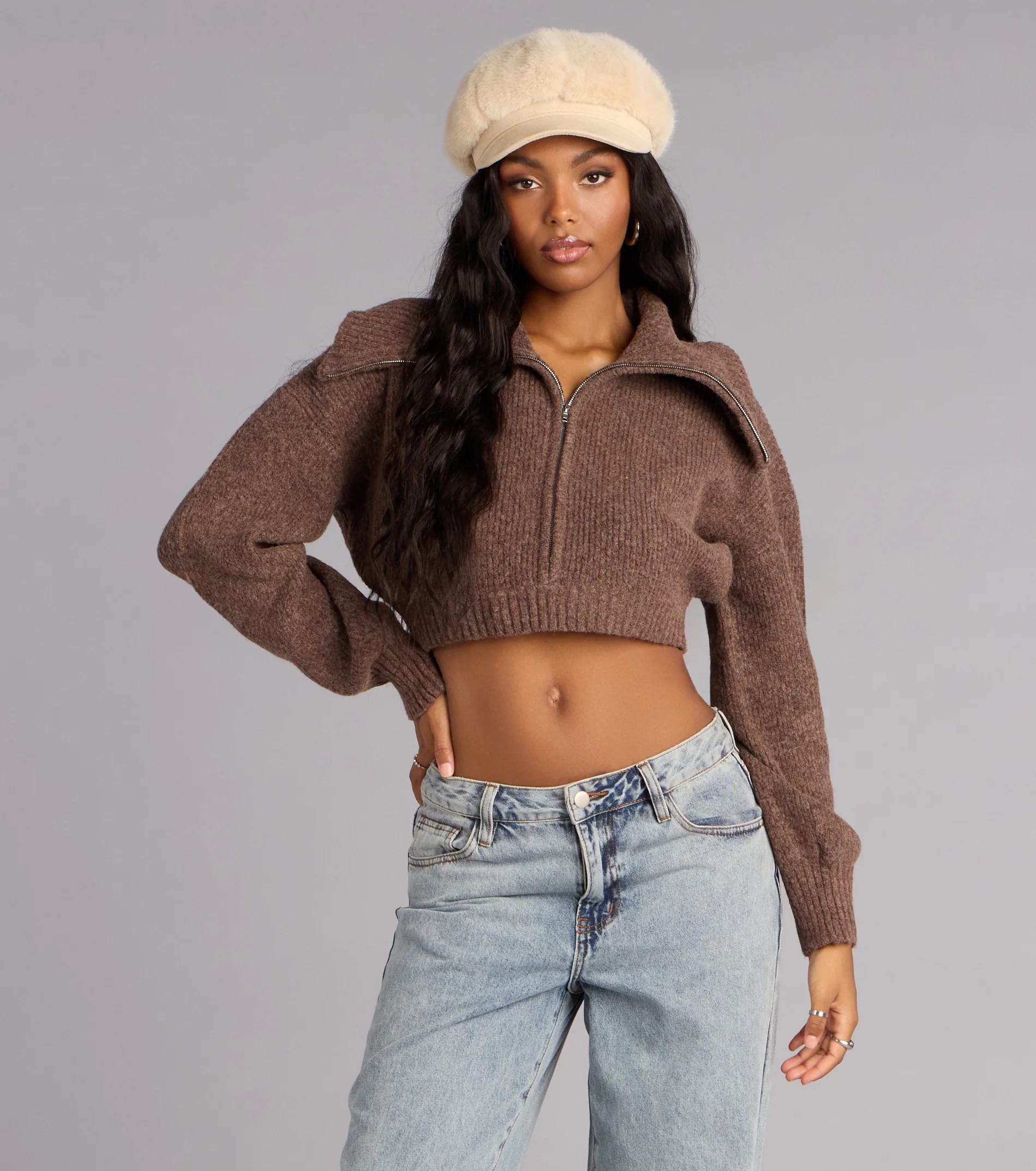 Cuddle Season Crop Sweater | Windsor Stores