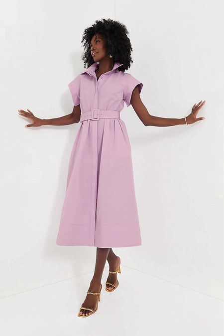Beautiful lilac shirt dress. Great for graduation parties, vacations, weddings, and Mother’s Day brunch. It’d also be good for nursing mothers Runs true to size 

#LTKbump #LTKstyletip #LTKwedding